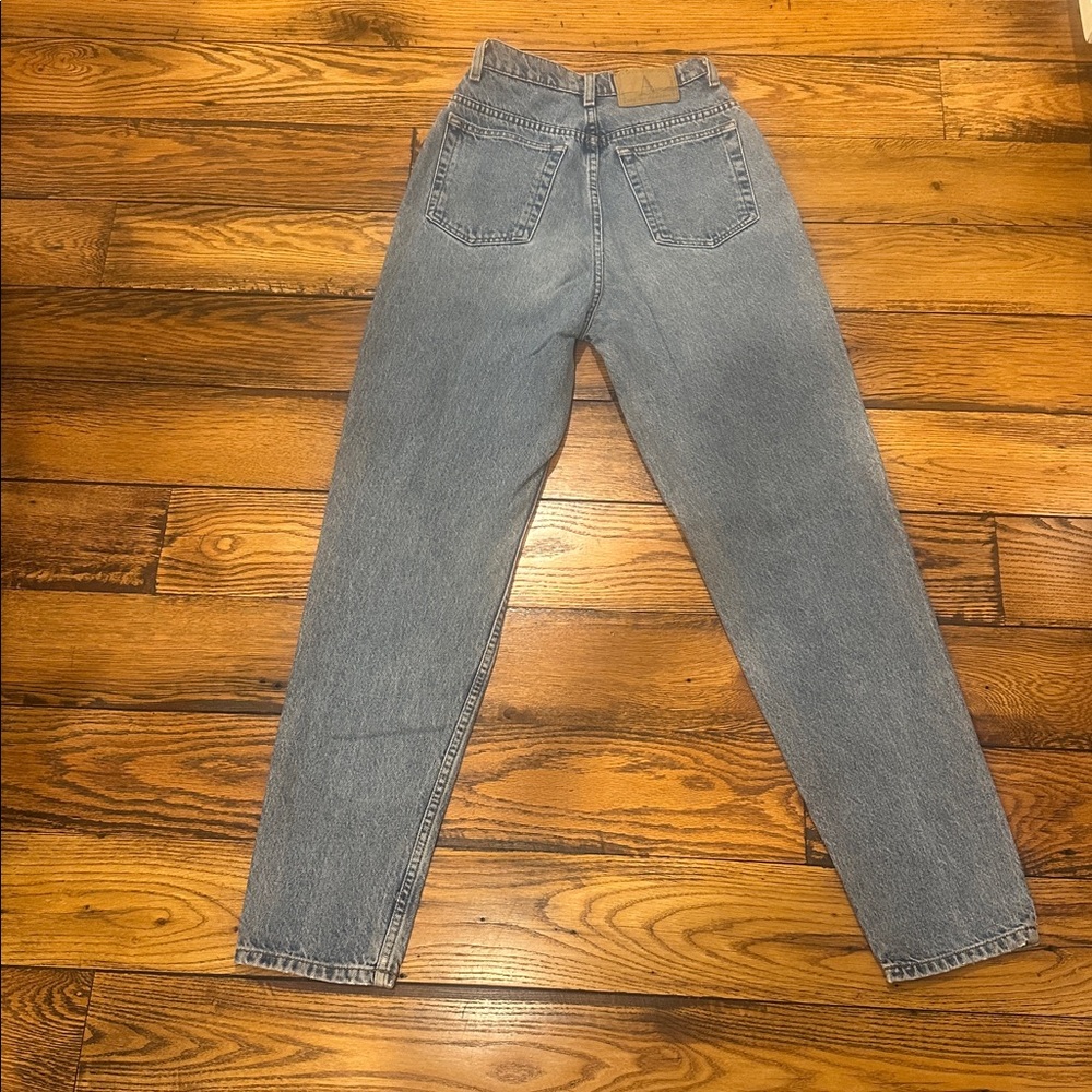 ANNE KLEIN A LINE WOMEN'S HIGH RISE 5-POCKET BLUE JEANS -VINTAGE & RARE👖SIZE 10 - Picture 8 of 9